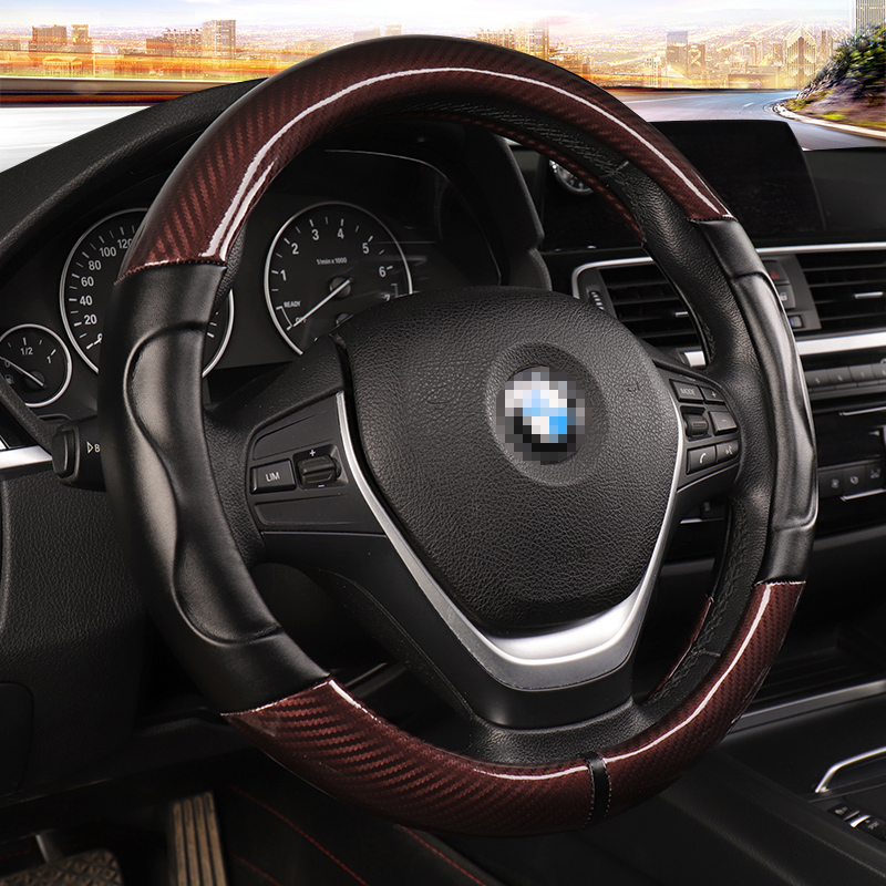 Fit for BMW X5 BMW E53 Carbon Fiber Sport Car Steering Wheel Cover Soft Micro Fiber Leather 3D Design Non-slip High Quality