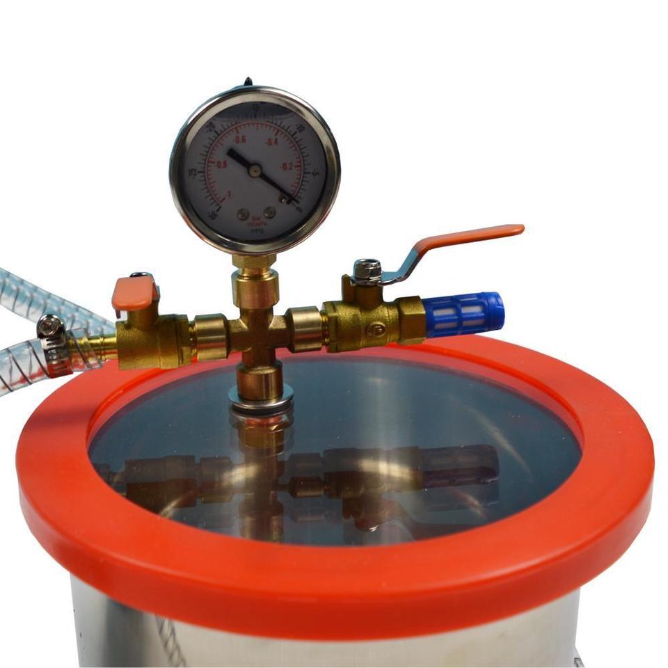 12 л вакуумной камере 3CFM 1/4HP одноступенчатые мини насос для дегазации для плетения очаровательных силиконовых