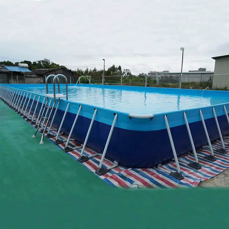 Large Commercial Use Removable  Ractagular Steel Frame Water Pool Accessories