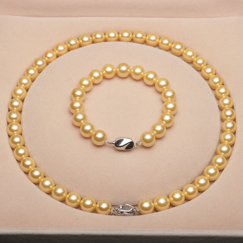 3 Pieces Pearl Bracelet Earring Wedding Necklace Jewelry Sets Jewelry Box Bridal Accessories set of Pearl Earrings