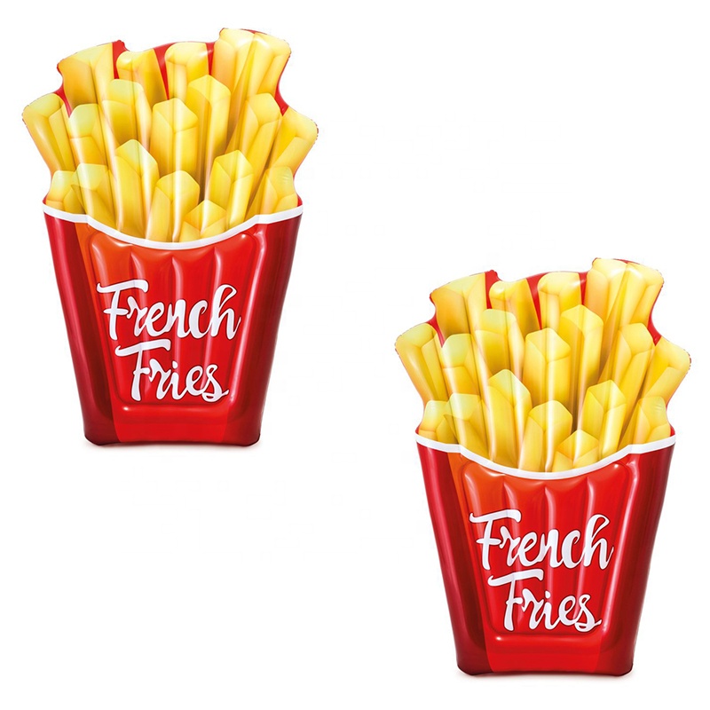 Floating Tray for Pool Floats Toys Inflatables Water Pool Toys French Fries Shape for Inflatable Pool Float Party Decorations