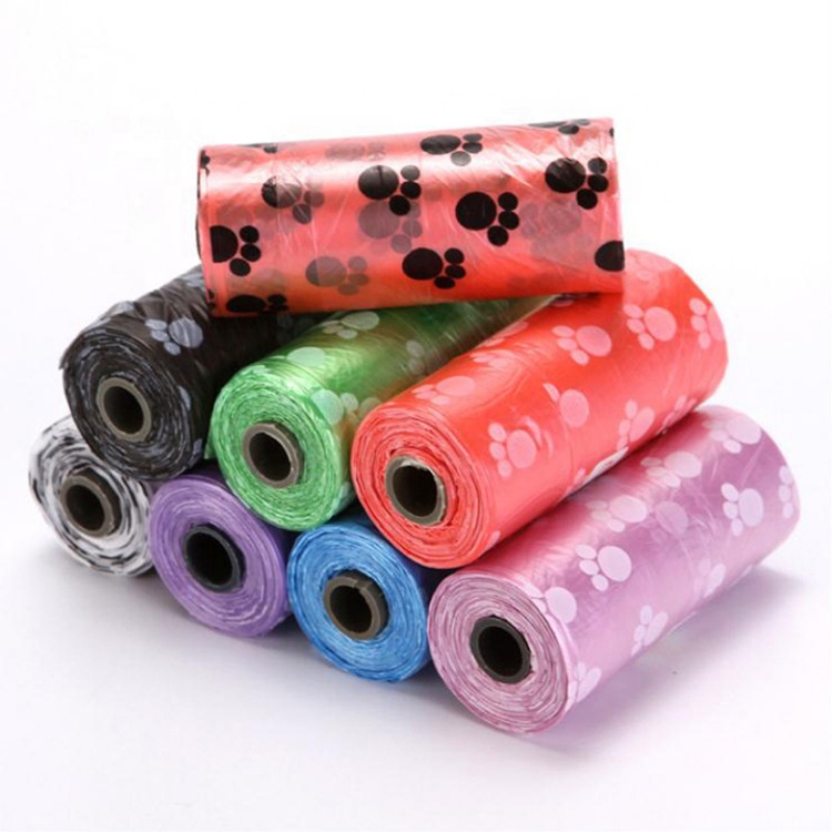 Customized dog bio poop bag disposable EPI biodegradable bag pick up poop bag
