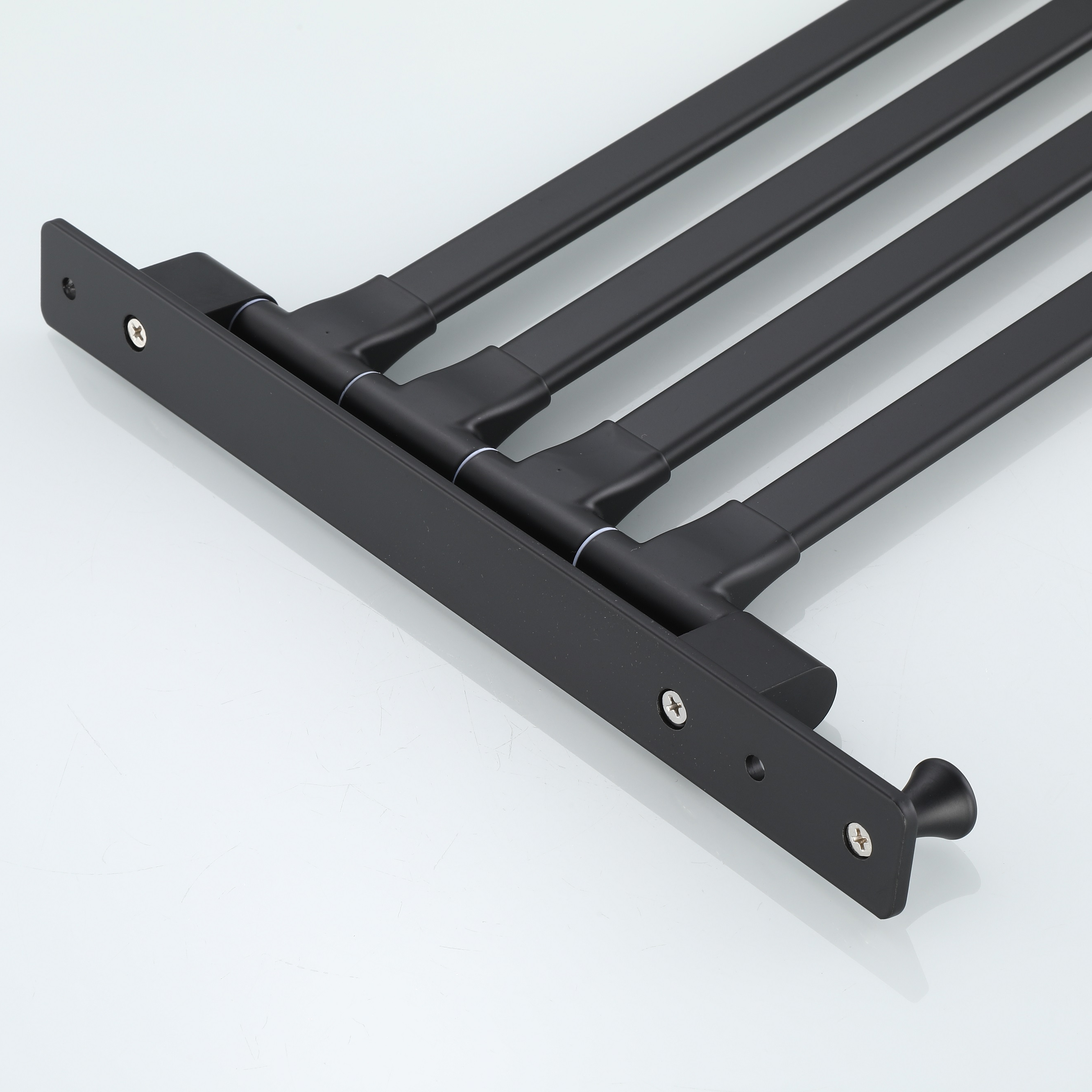 New products bathroom shelf good quality black Stainless Steel Towel rack for bathroom