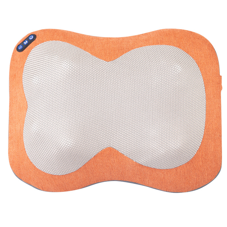 2021 OEM new products portable cushion electric massage heating wireless smart neck back pillow massager