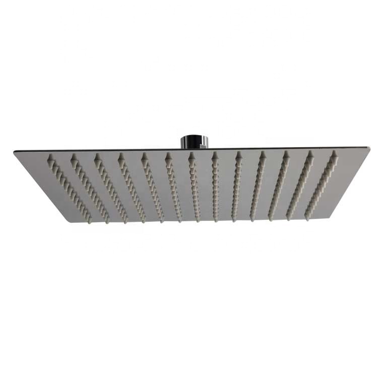 2021Hot Wholesale 12 inch Stainless Steel Rain Shower Wall Mounted Chrome Square Top Shower