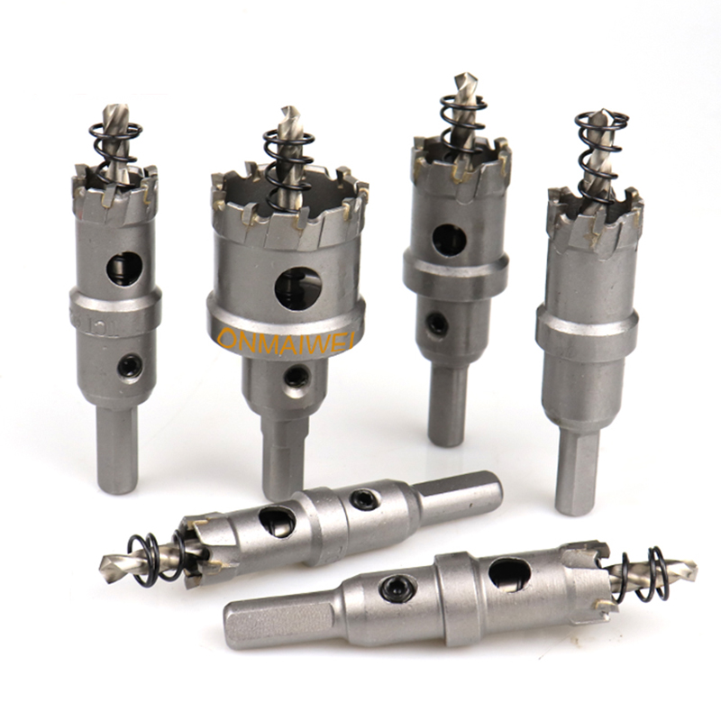 12-100mm TCT Hole Saw Tungsten Carbide Tipped Drill Bit Set Hole Saw Cutter For Stainless Steel Metal Alloy Drilling