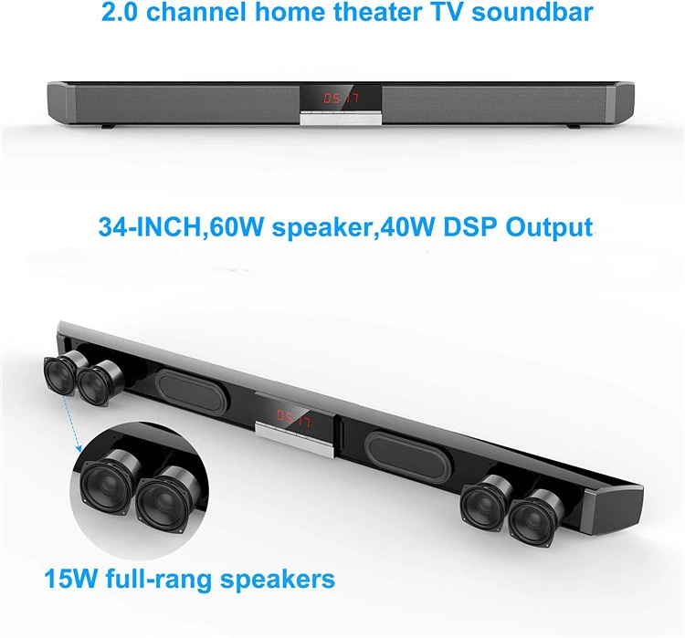 Factory Price Home Theater System Super Bass With Bluetoot Wireless Speaker TV Sound Bar