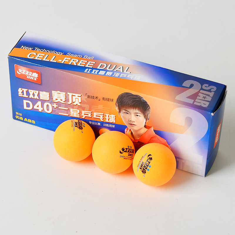 Double Happiness DHS ABS New Material 40+ Table Tennis Balls Game Top 2 Star Game Ball