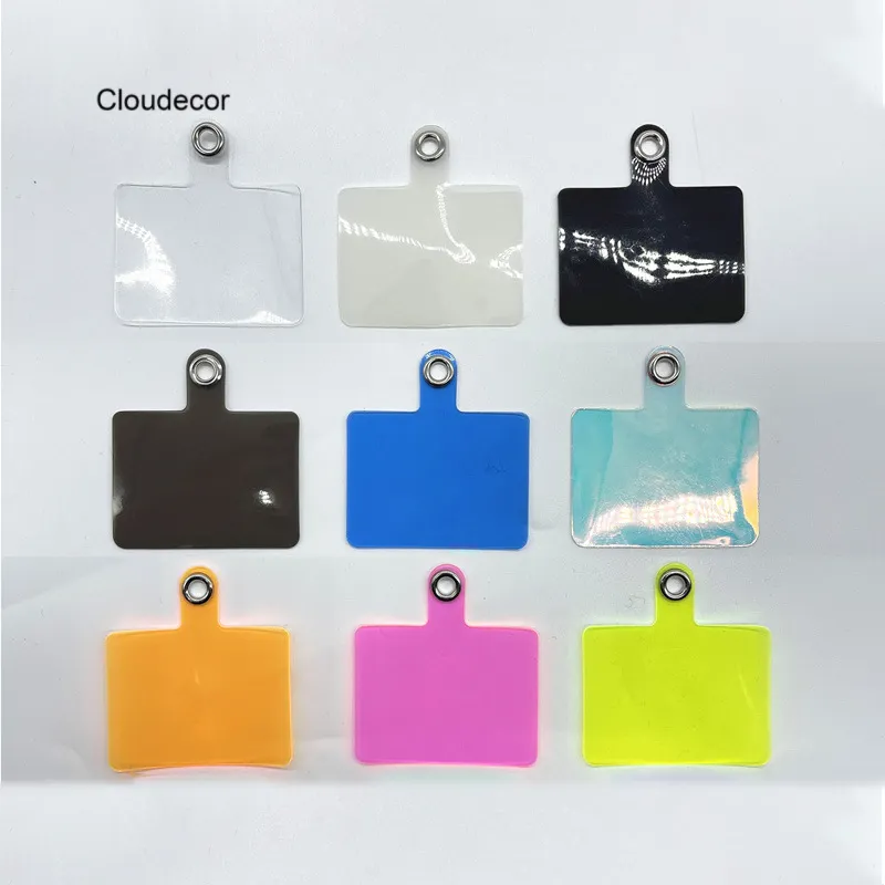 Universal Patch For Mobile Phone Straps Phone Bracelets Anti Loss Colorful Clear Card Pad Phone Accessories