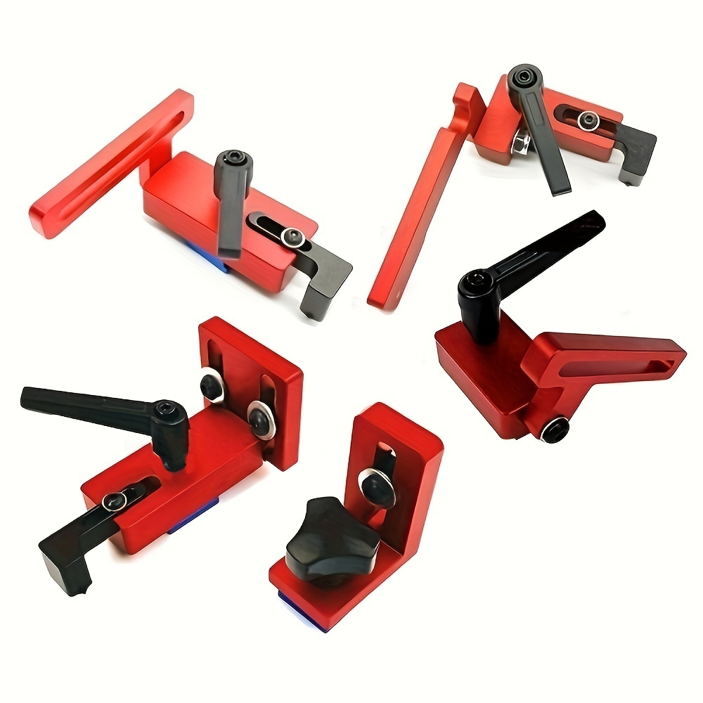 Woodworking T Track Limiter Miter Fence Connector Aluminium Alloy Miter Track Stop Block Chute Limiter
