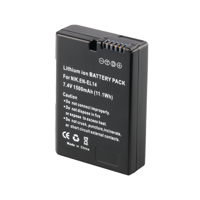 7.4V 1500mAh EN-EL14 EN-EL14A ENEL14 EL14 digital camera rechargeable battery for nikon COOLPIX P7000, P7100, P7700, P7800