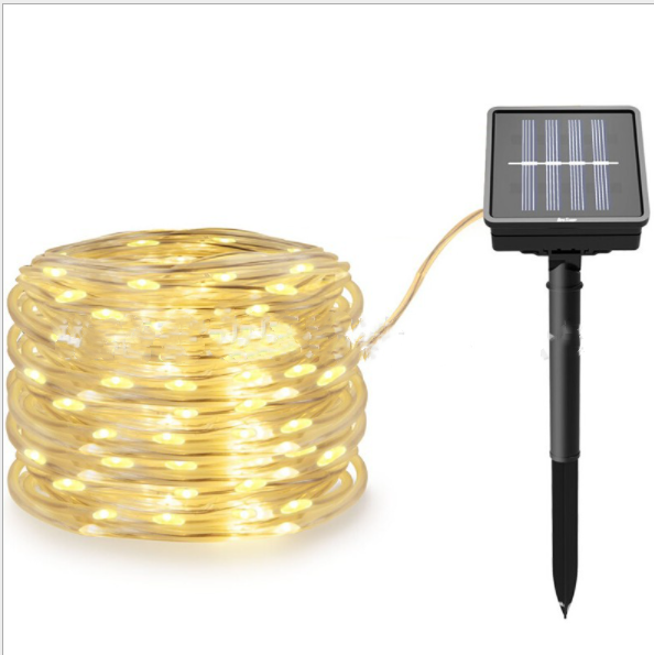 Amazon blasts 10 meters 300 lights outdoor garden solar post christmas trees decoration led lights strings for fence posts