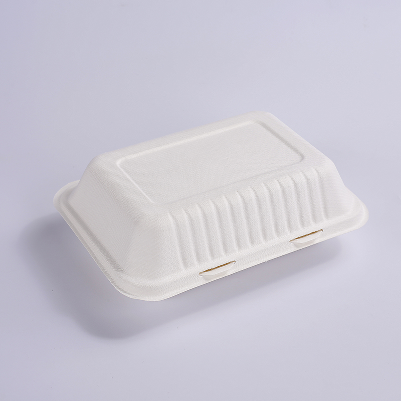 Экологичный 9 "* 6" compostable bagasse Ланч-бокс sugarcane пищевой контейнер