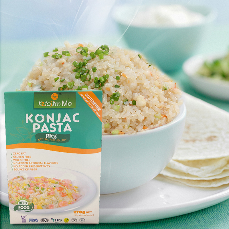 Keto food konjac glucomannan white rice shirataki konjac rice