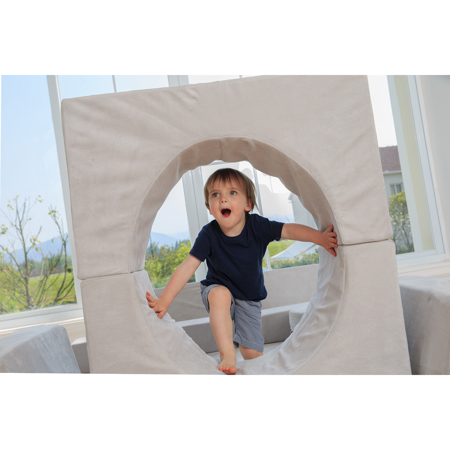 House Play Soft Waterproof Folding Children Sofa Chair Mini Lazy Sofa For Kids Memory Foam Play Couch Cushion