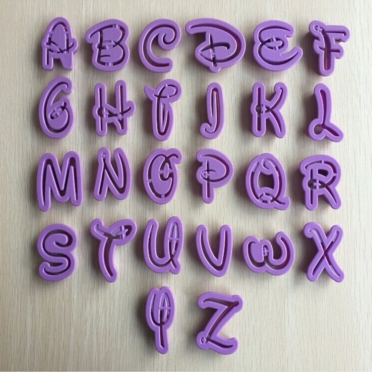 2020 cake Fondant Decorating Mold Sugarcraft Cutter Alphabet And Number Shaped Cookie Cutter Press Mold