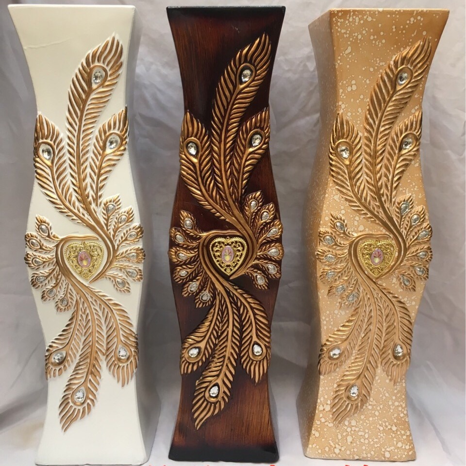Arabic style painted vase floor to ceiling big vase dry flower simulated flower decoration vases decor unique home decor