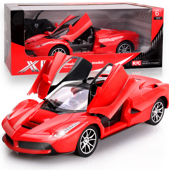1:16 4 channel Emulation car open door model with Led lights Radio Control Toys for kids children Christmas gifts