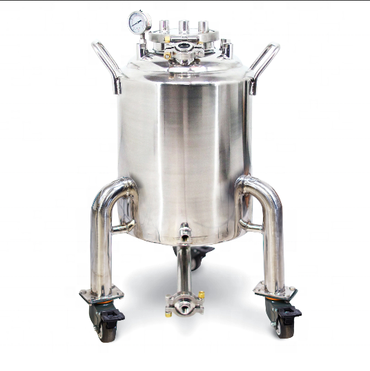 Hot sale 2021 New 50LB Jacketed Solvent Tank w/ Sight Glasses, Casters, & 1.5" TC Drain 100LB Water (48LB Butane)