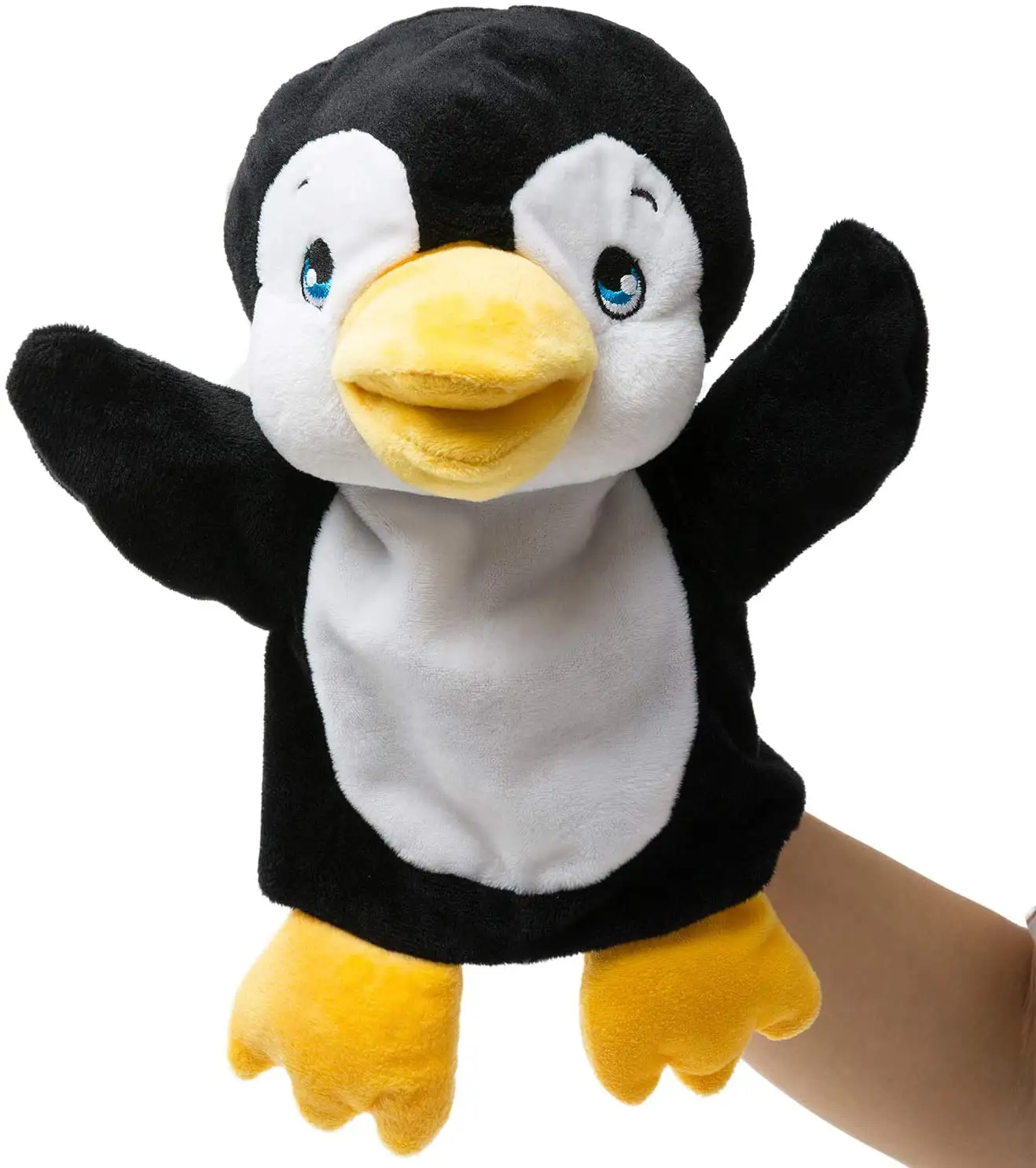 HOT selling Plush Zoo Friends Hand Puppet Animal Pupapet Penguin for Kids Storytime