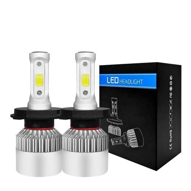 S2 H1 H3 H7 H11 9005 9006 9012 880 5202 светодиодные лампы для передних фар COB 72W фары для 8000LM h4 все в одном Автомобильные светодиодные фары для автомобиля