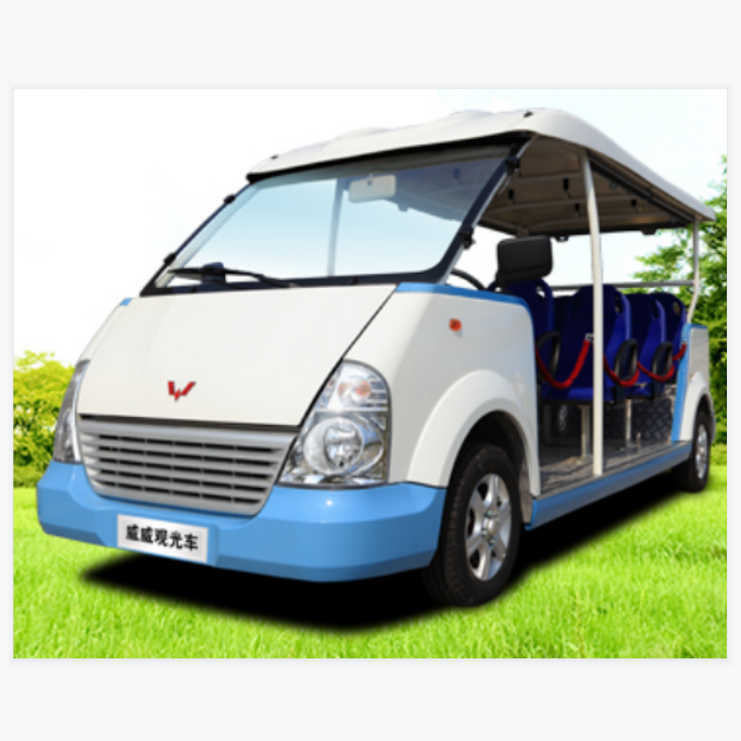 8-сиденье 11 мест 19-сиденье 23-сиденье Wuling Электрический тележка челнока 150 км Диапазон 35 км/ч Скорость Электрический экскурсионный микроавтобус на транспортная тележка