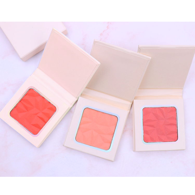 Low Moq 8 Colors Makeup Brush Single Star Embossing Nude Blush Palette Custom Logo Blush