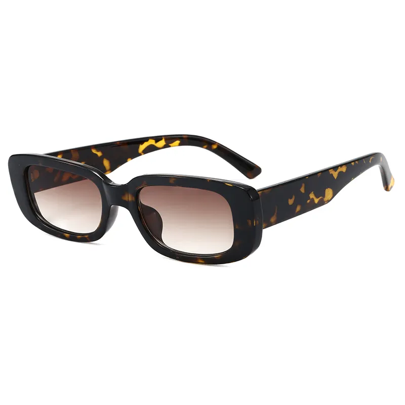 Superhot Eyewear 27737 INS Fashion 2020 Retro 90s Vintage Solid Plastic Small Rectangle Sunglasses