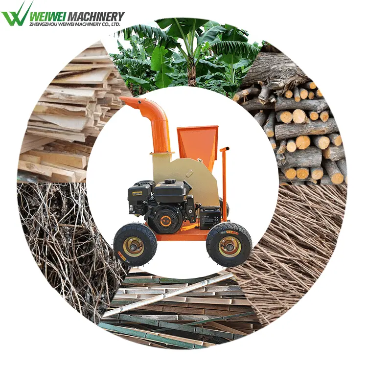 Weiwei Garden Pruning Grinder Crusher Wood Price Chipping Multifunctional Branch Shredder Machine