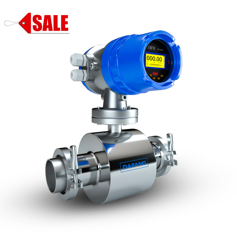 Dn25 расходомер 4-20ma agua purificada agua medidor de flujo электромагнитный расходомер молока tri clamp