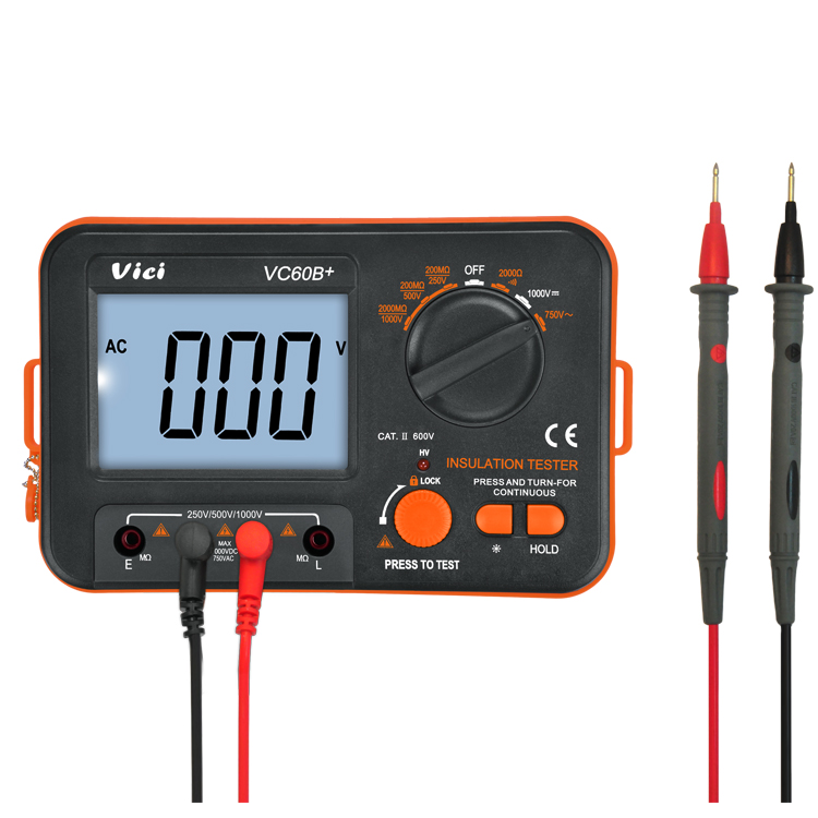VC60B + ручной диапазон цифровой измеритель изоляции