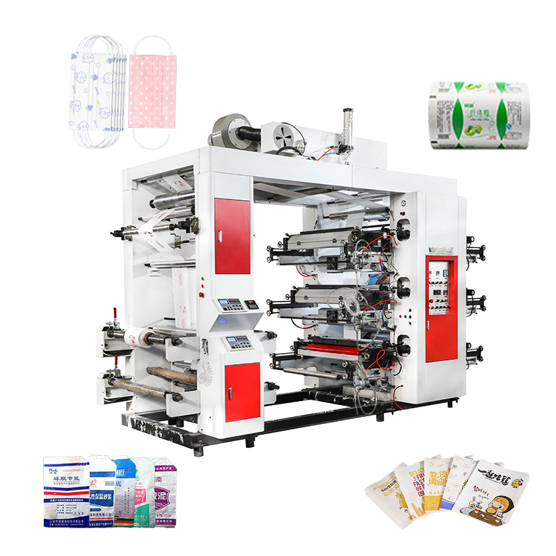 6 colors 2 colors Automatic flexographic machine printing printers label sticker