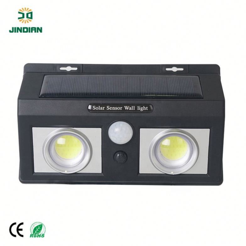 Jindian Best Selling Products Super Bright Security Garden Lamp IP65 solar powered led wall light