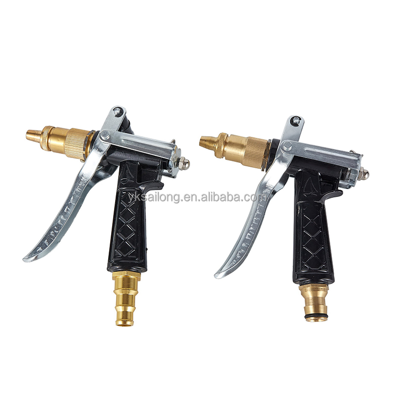 High Pressure Metal Brass Water Spray Gun Car Wash Clean Gun