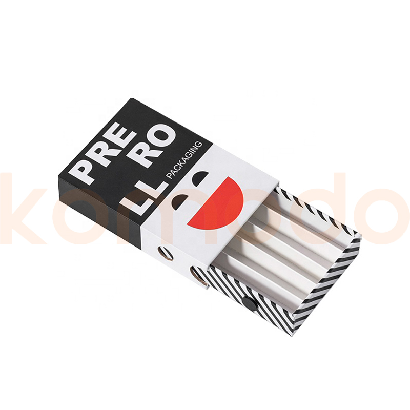 Custom Logo Printed Cigarette Paper Container Custom Preroll Cones Joint Pack CR Sliding Box