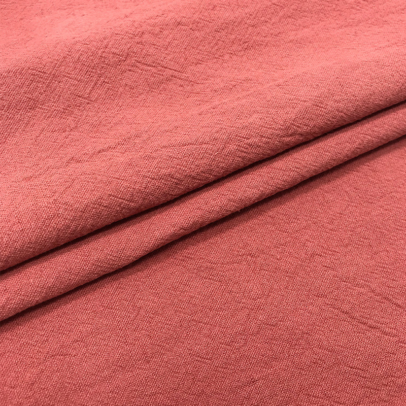 Linen cotton sand wash fabric plain Hanfu dress Shirt Fabric