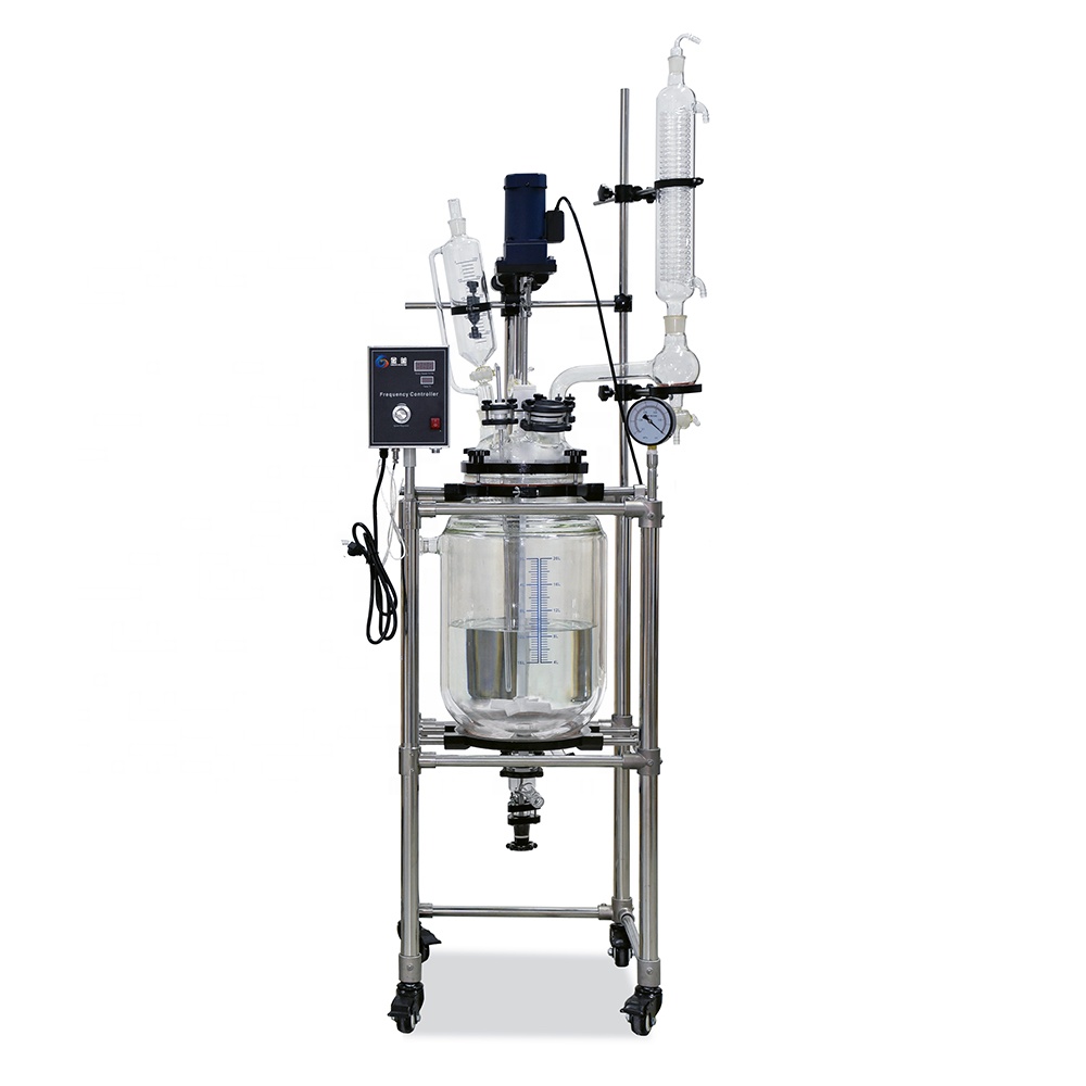 10L 20L 30L 50L 100L 150L 200L 250L Mixing Distillation Jacketed Glass Reactor for Laboratory & Industrial Chemical