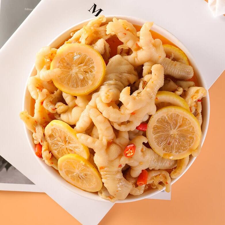Вкусная закуска Xiao Hu-Duck, 580 г * острые куриные когти без костей, закуска с лимонным вкусом