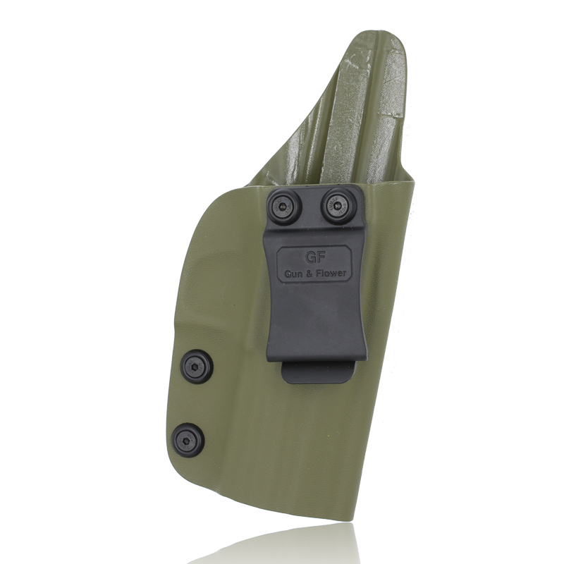 Gun&Flower Army Green IWB Tactical Conceal Kydex Holster for CZ75 P-01 Pistols