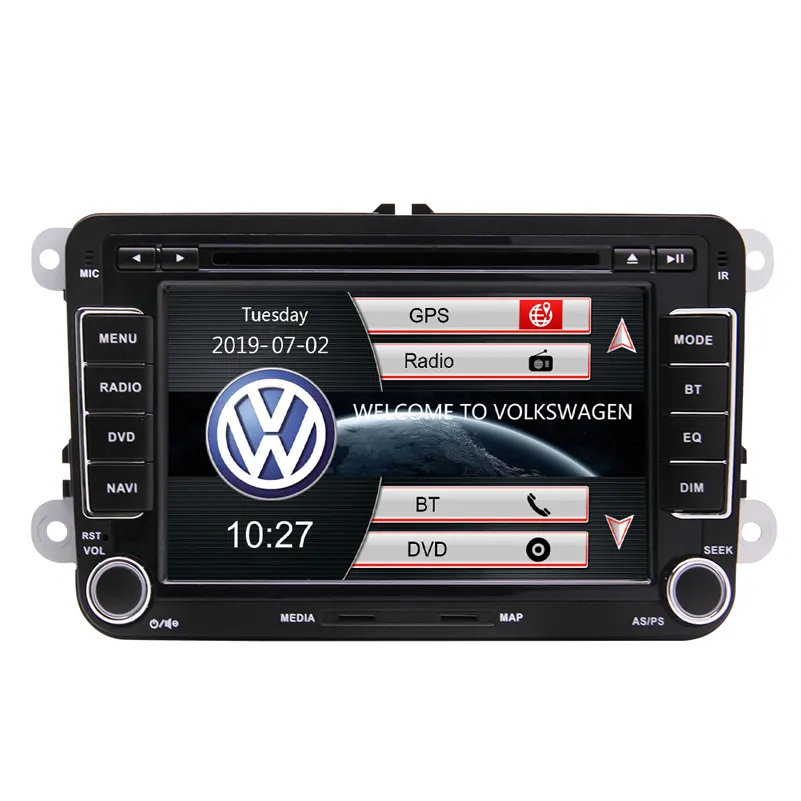 7 дюймов сенсорный экран автомобиля Радио BT Gps навигации CD DVD плеер стерео + CANBUS forVW (для игры в гольф, пасат, Skoda,Tiguan,Bora,Leon) Авто