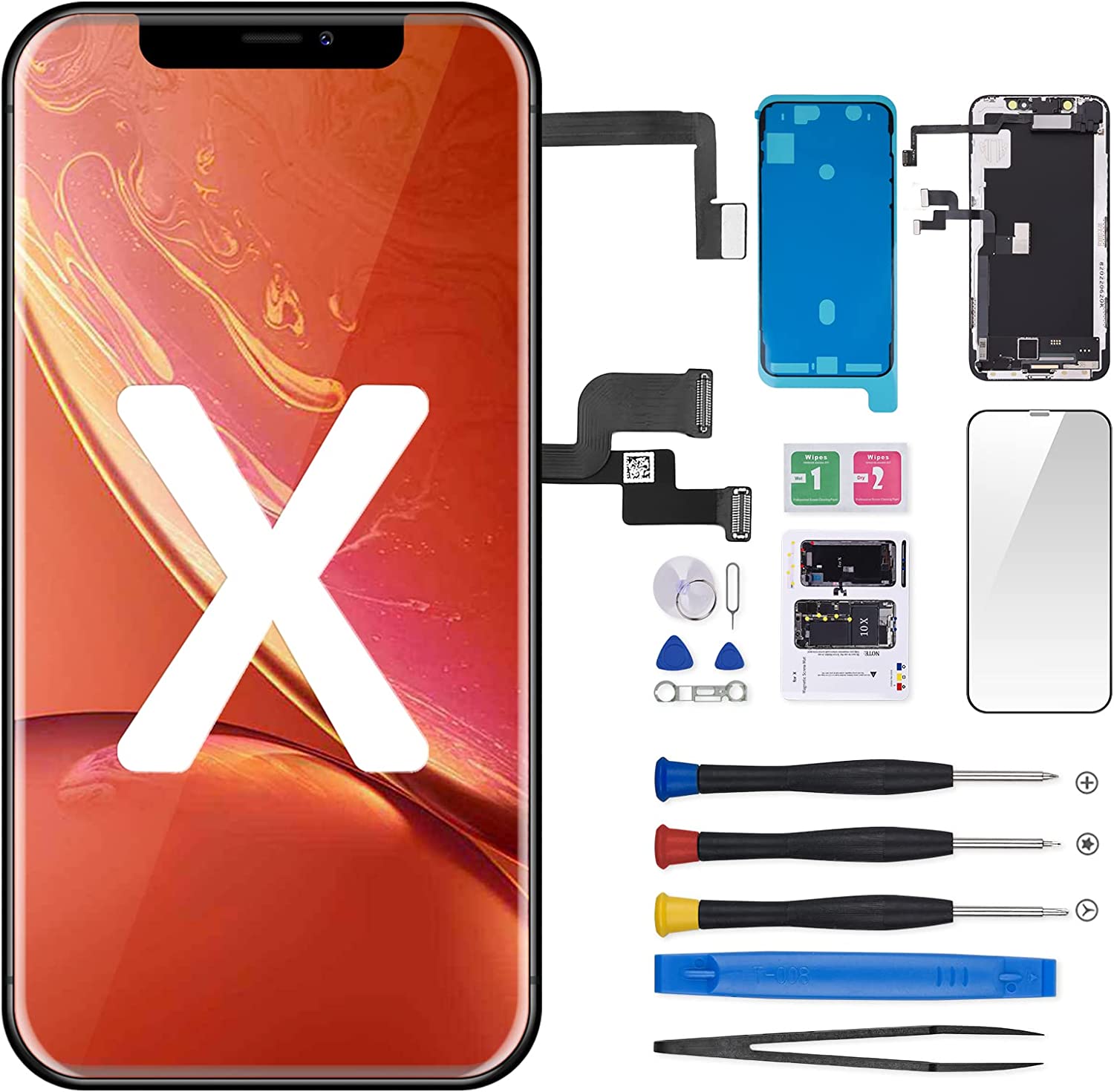 Лидер продаж, ЖК-дисплей RTS OLED INCELL GX для мобильных телефонов iphone X, ЖК-экран, дисплей, сенсорный ЖК-экран для смартфонов, Замена ЖК-экрана