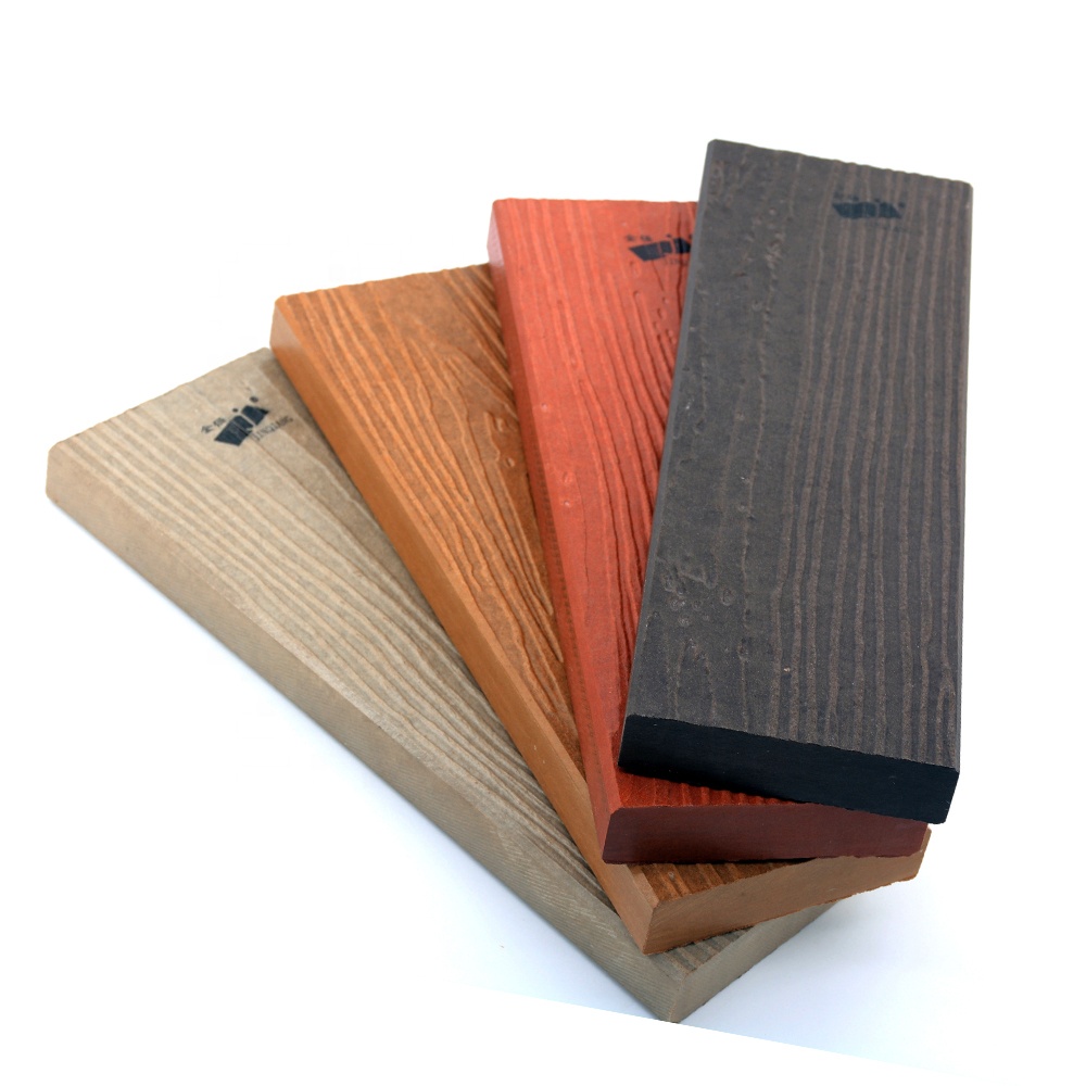 Customize Size Non-asbestos 16mm 18mm 20mm 24mm 25mm Exterior Park Riad Wood Grain Fiber Cement Sheet Floor Plank Bridge Board