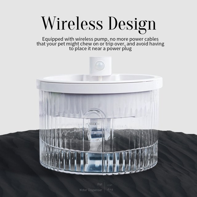 AFP Indoor Wireless Pump Cat Water Fountain With Filter Automatic Pet Water Feeder Dog Water Drinking Fountain For Dogs And Cats