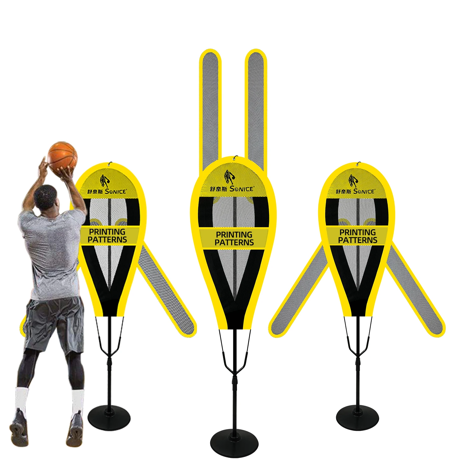 customisable Defender Basketball Training Net Obstacles Height adjustable Collapsible Basketball Defender Dummy