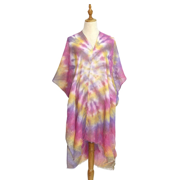 2021 New Popular Thin Tie Dye Sunscreen Scarf Shawl Unique Print Shawl Stallers Scarf For Girls