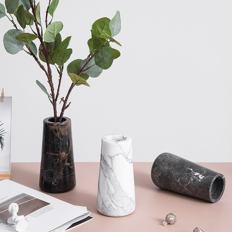 Nordic Ins creative home marble vase planter hydroponic bonsai flowerpot