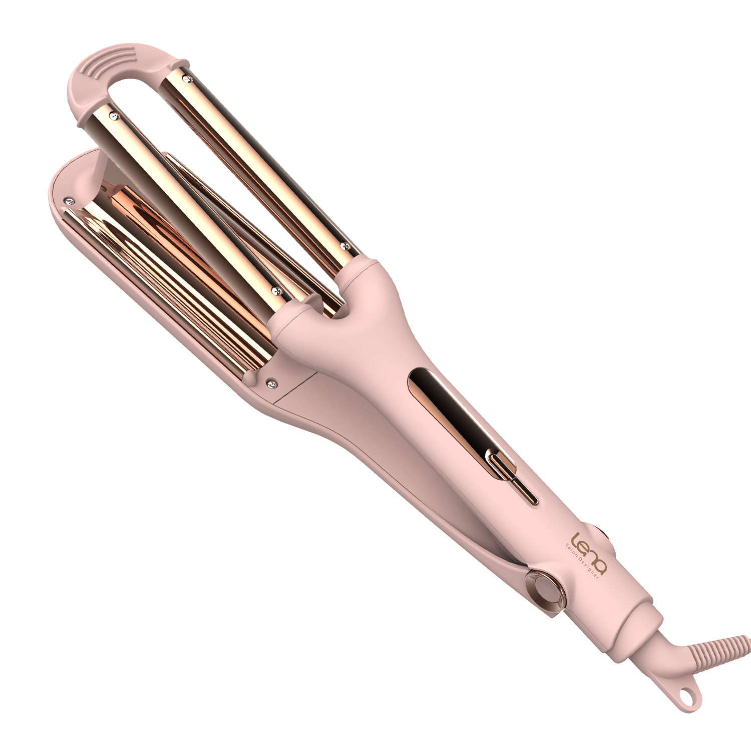 Lena Best Design Magic Deep Wave Electric Ceramic Hair Wand Curler Triple Barrel Curling Iron for Hair