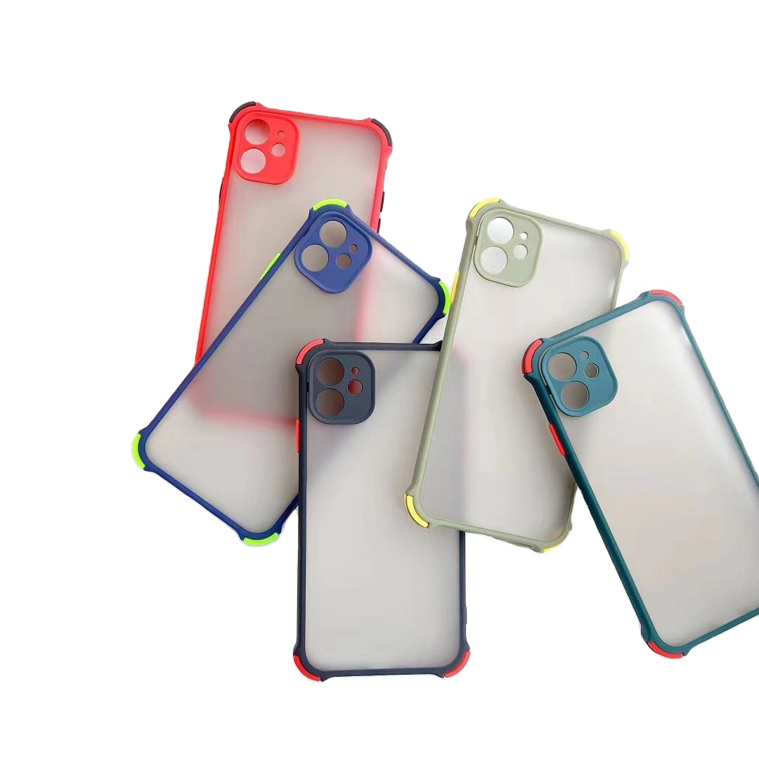 Ударопрочный матовый чехол из ТПУ для IPhone 11 11pro 11pro max 12 12 pro max huawei Samsung series