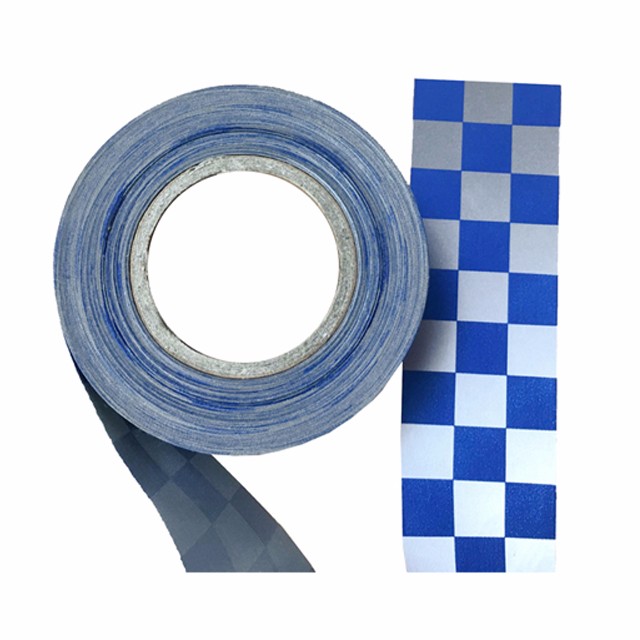 HCSP HC-005s Printed Reflective Fabric Blue and silver reflective tape