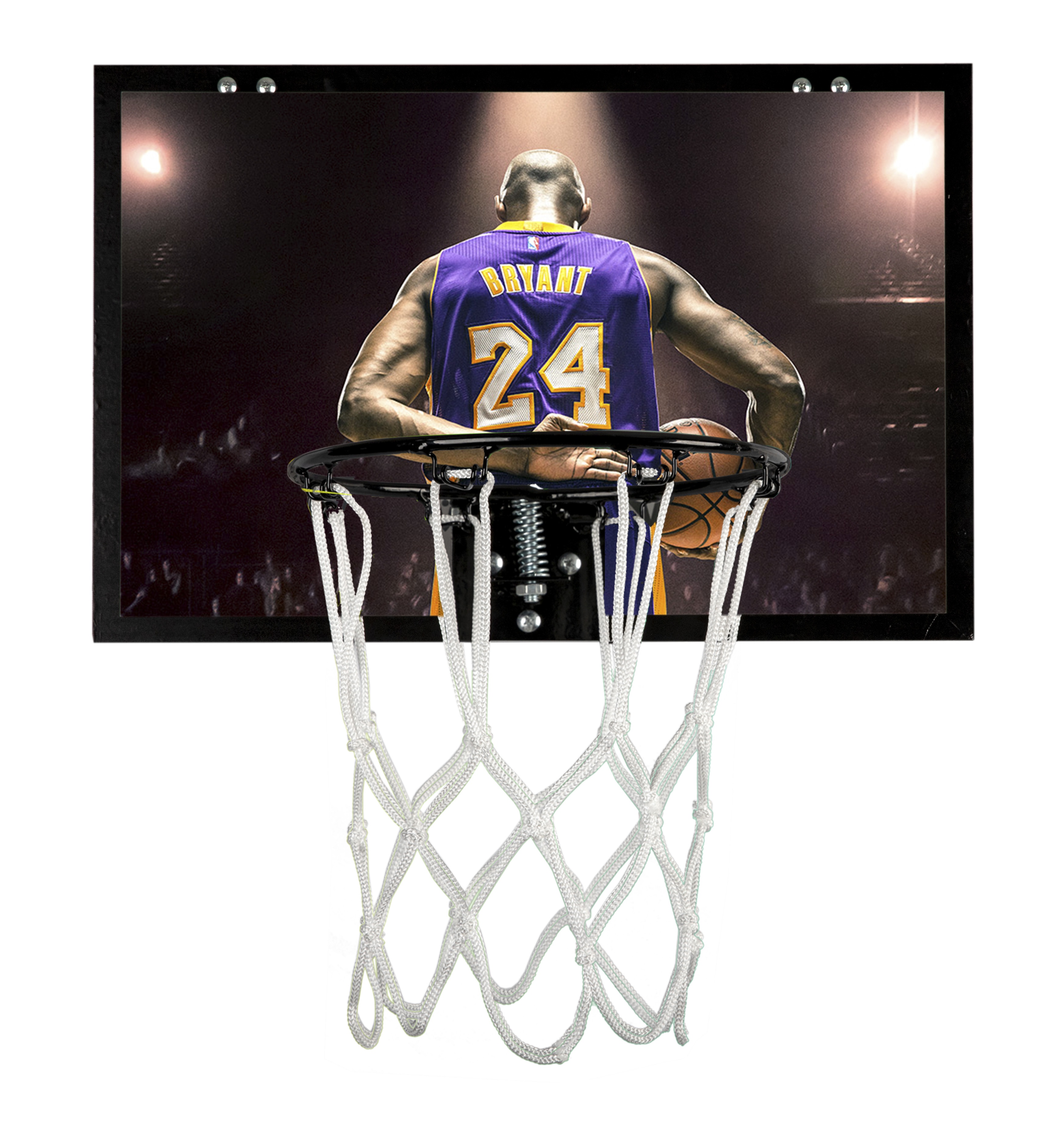 Пользовательская внутренняя Общая Печать Kobe дизайн мини баскетбольный обруч устанавливается на дверь